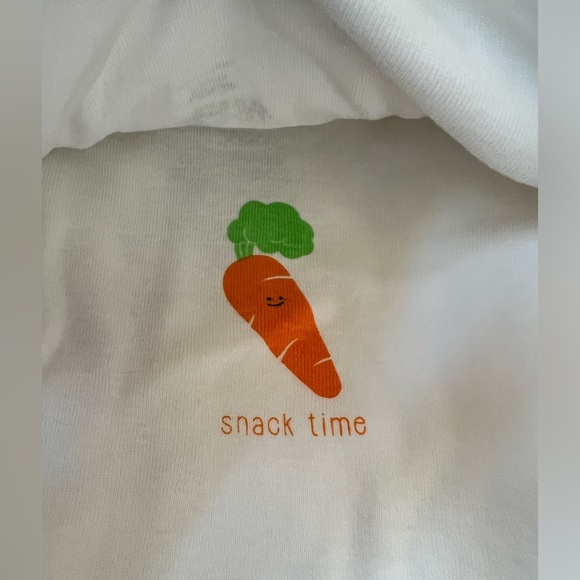 6-9m Rene Rofe Baby Onesies shirt Set of 5 Veggies vegetable garden 100% cotton - Picture 5 of 9